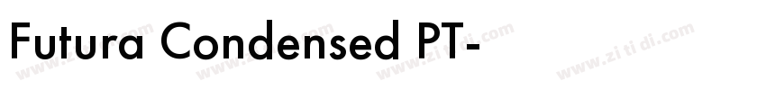 Futura Condensed PT字体转换